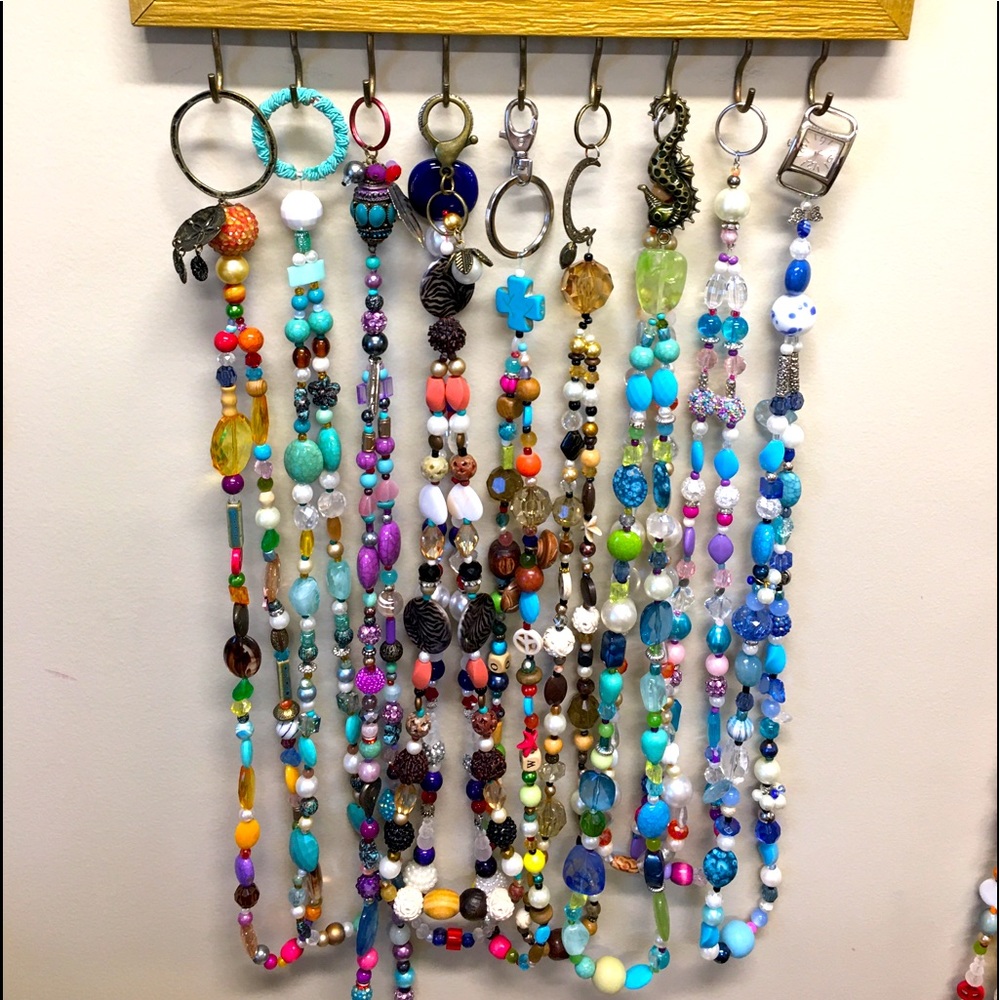 Beaded lanyards. Hand made. Lots of colors. Price is for one lanyard.